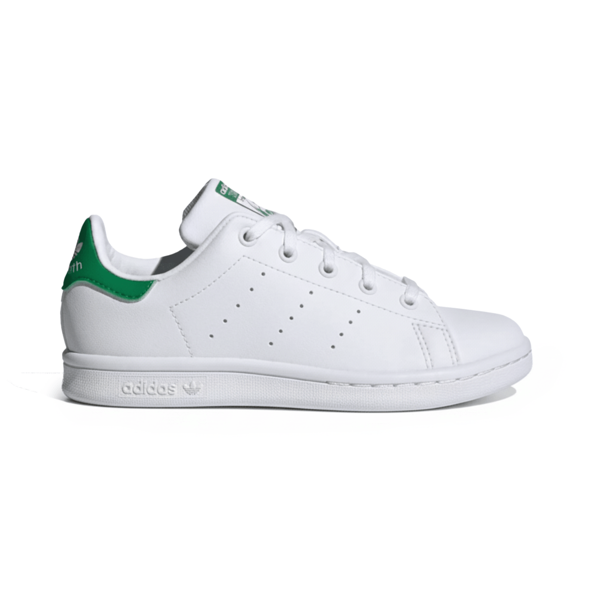 adidas Big Kids' Originals Stan Smith Shoes: White/Green, 6, FX7519
