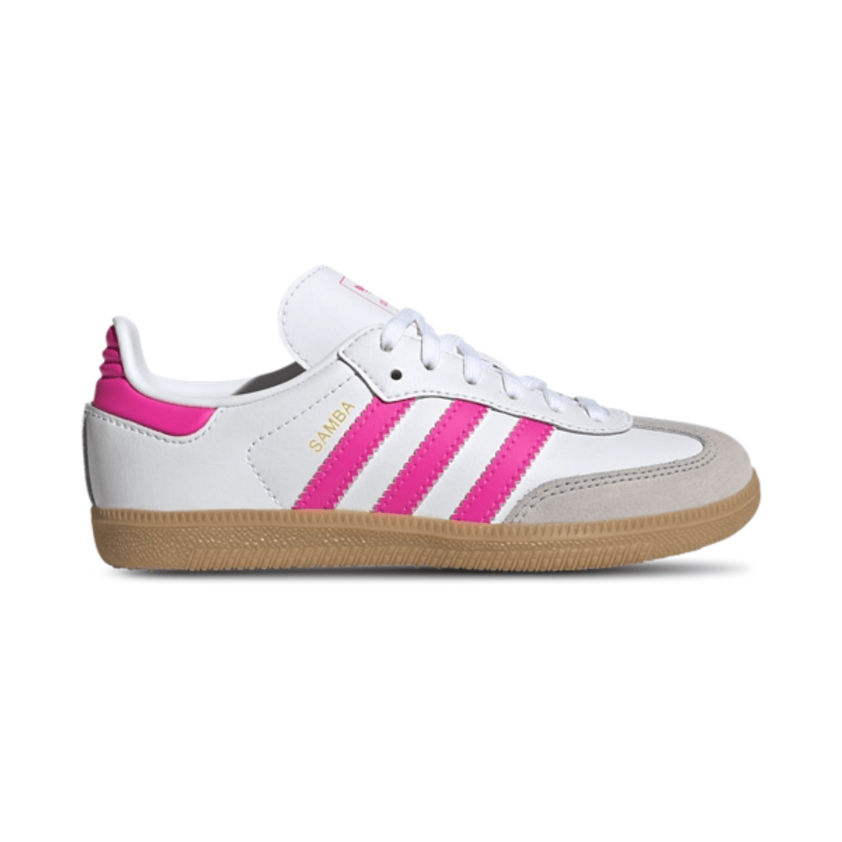 adidas gazelle silver green womens Adidas Kids (Preschool) Samba OG Cloud White/Lucid Pink/Gum – Tip Top Shoes  of New York