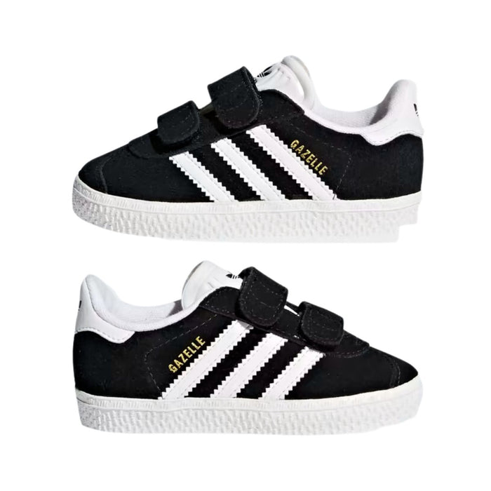 Adidas Toddler's Gazelle Core Black/Cloud White/Cloud White - 1080349 - Tip Top Shoes of New York
