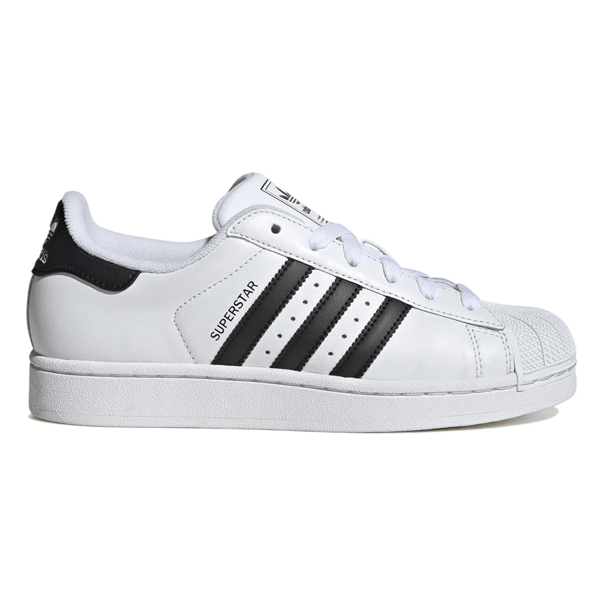 adidas Women's Superstar II Shoes, Size 6, White/Black/White adidas Women's Superstar II Shoes, Size 6, White/Black/White