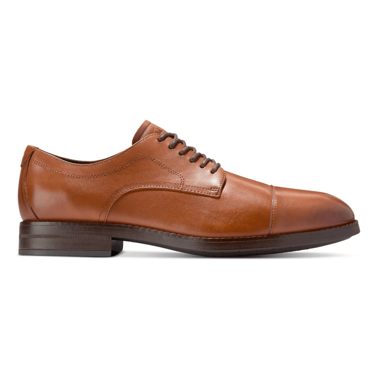 Cole Haan Men's Harmon Grand Cap Toe Oxford British Tan/Dark Brown Leather 9 / TAN / Wide - W