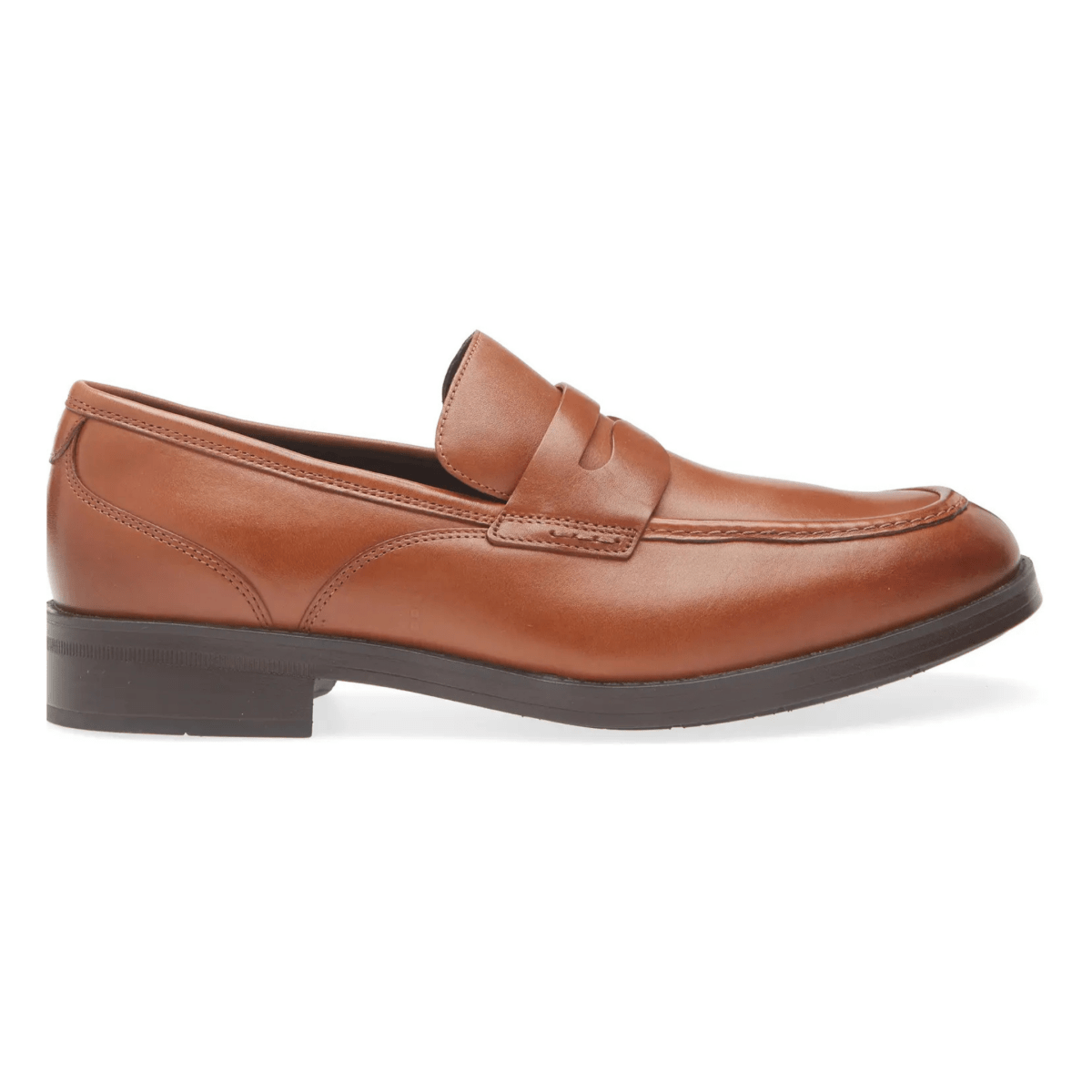Cole Haan Men's Newmark Grand Penny Round Toe Loafers - British Tan