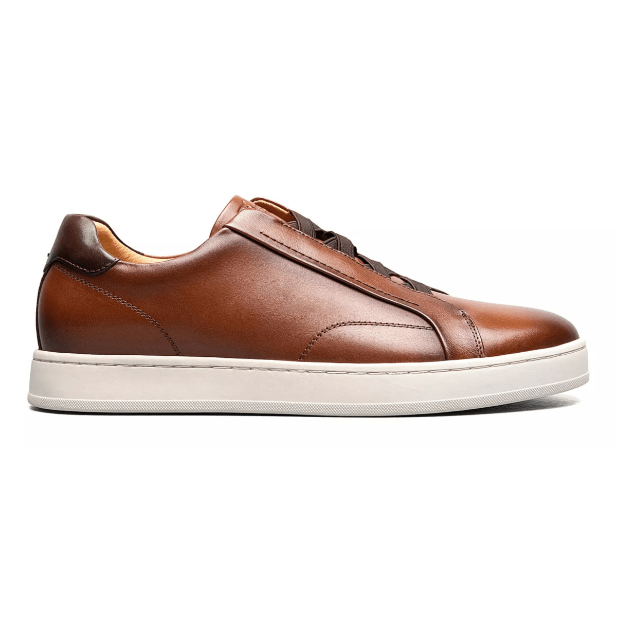 NEW FLORSHEIM men\'s monopoli elastic lace to toe sneaker in cognac Florsheim Monopoli Elastic Lace To Toe Sneaker (Men) - Brown  main image 2