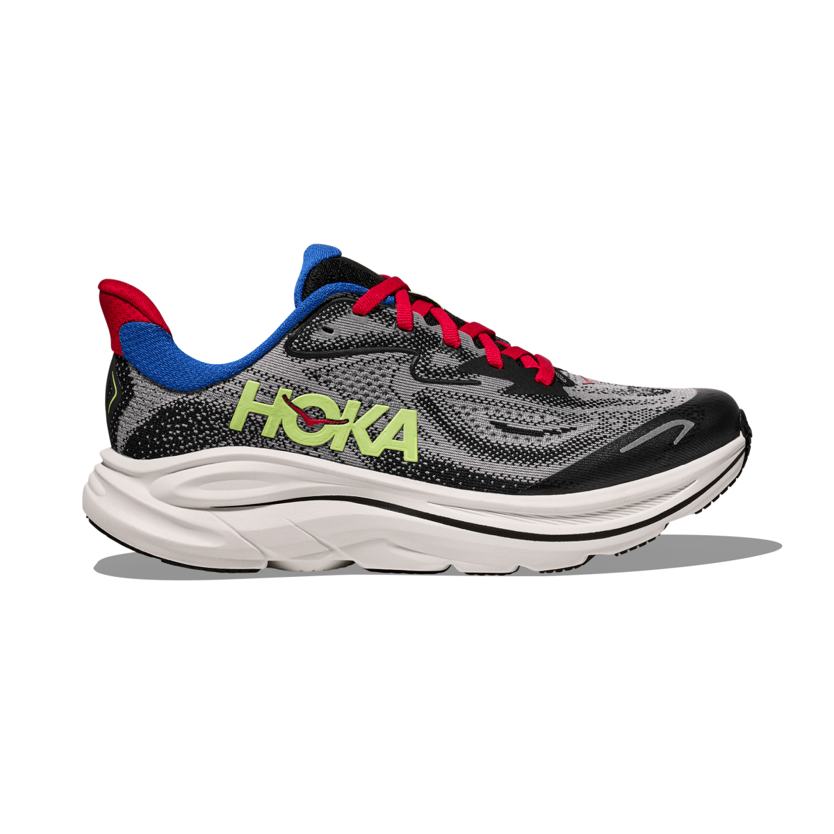 Hoka One One Kids (Grade School) Clifton 10 Foggy Grey/Black – Tip