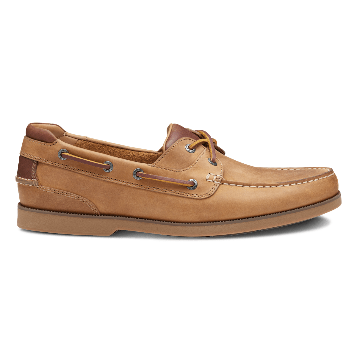 Johnston Murphy Ventura 2 Eye Boat Shoe 9.5 Men's Tan