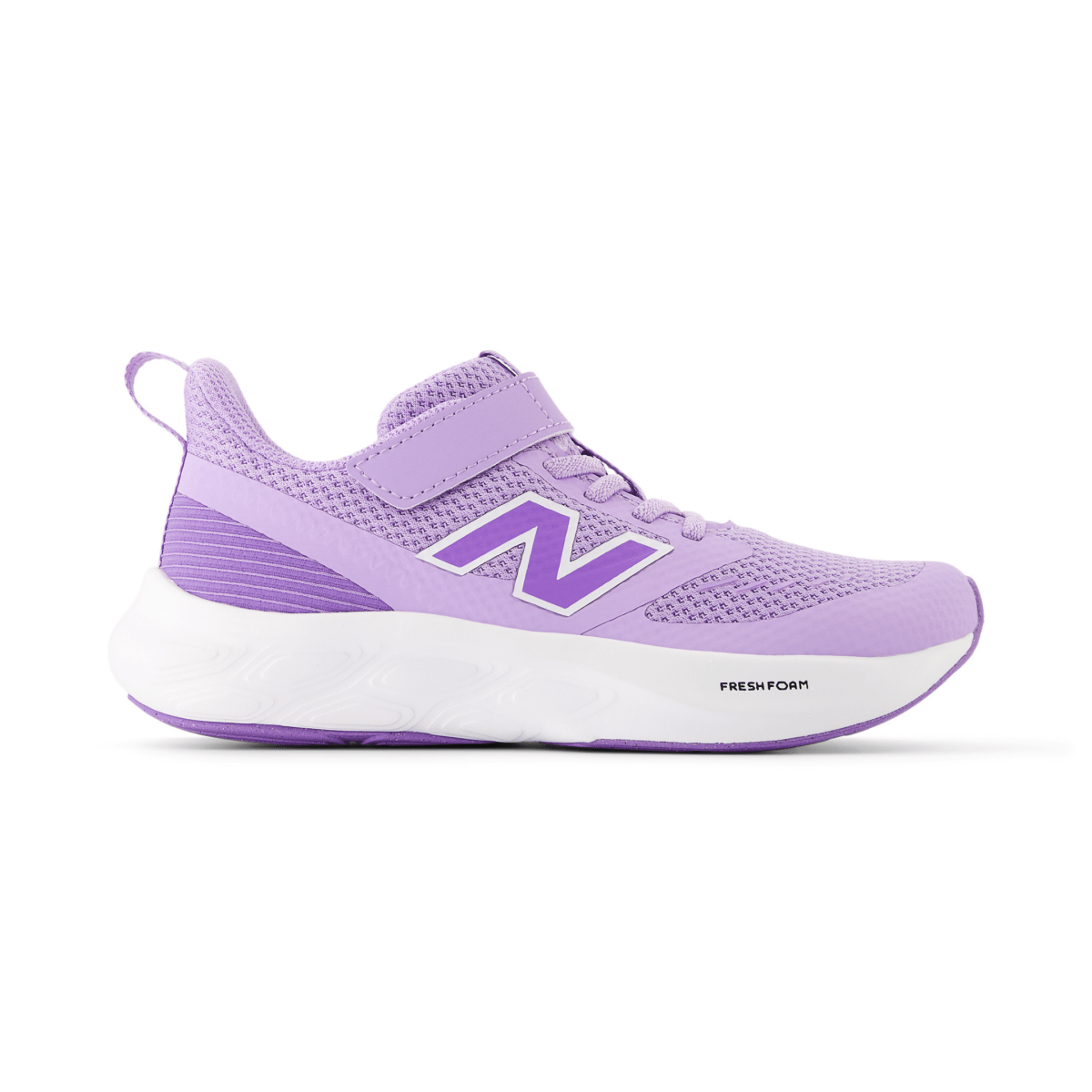 New Balance Kids' Fresh Foam 625 Bungee Lace with Top Strap Purple/White (Size 2)