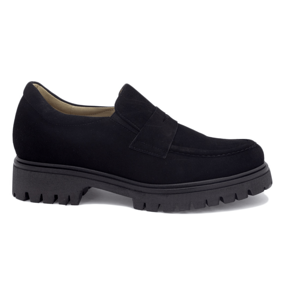 womens black suede dress shoes Black suede women's loafers