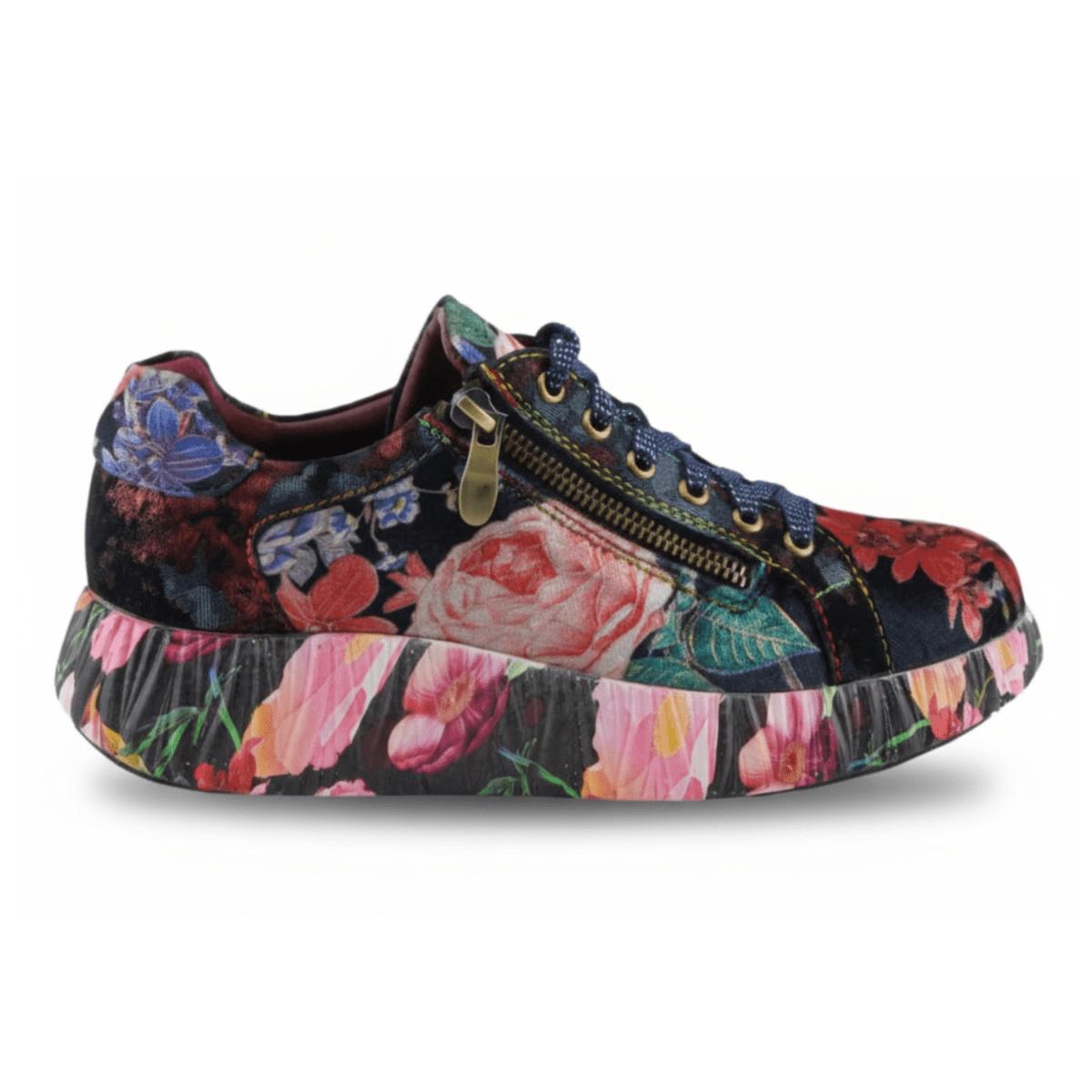 Multicolor Patterned Sneakers Chloe Multi Color Sneakers – The Bliss Shop main image 4