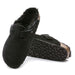 Birkenstock Women's Boston Black Suede/Shearling - 1028520 - Tip Top Shoes of New York