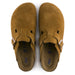 Birkenstock Women's Boston SOFT Footbed Mink Suede - 9010998 - Tip Top Shoes of New York