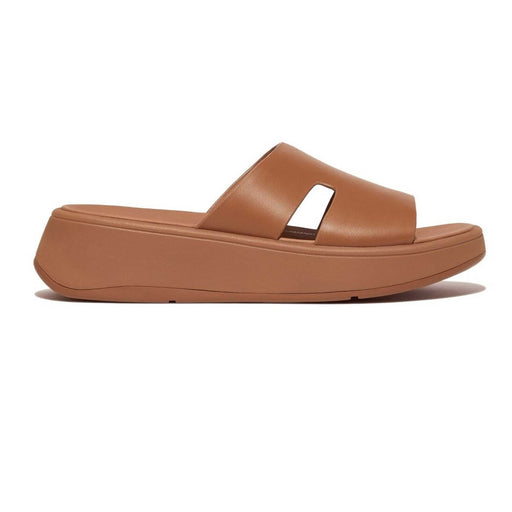 FitFlop Women's F-Mode H Bar Slide Tan Leather - 1082510 - Tip Top Shoes of New York