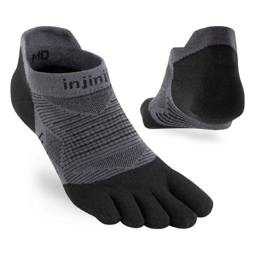 Injinji Unisex Lightweight No-Show Socks Black/Grey - 3000679 - Tip Top Shoes of New York