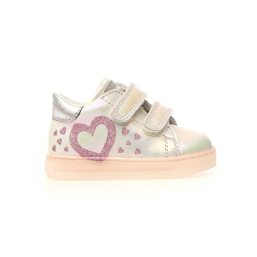 Naturino Toddler's Falcotto Cordis Silver/Pink Heart/Pink Sole - 1083036 - Tip Top Shoes of New York