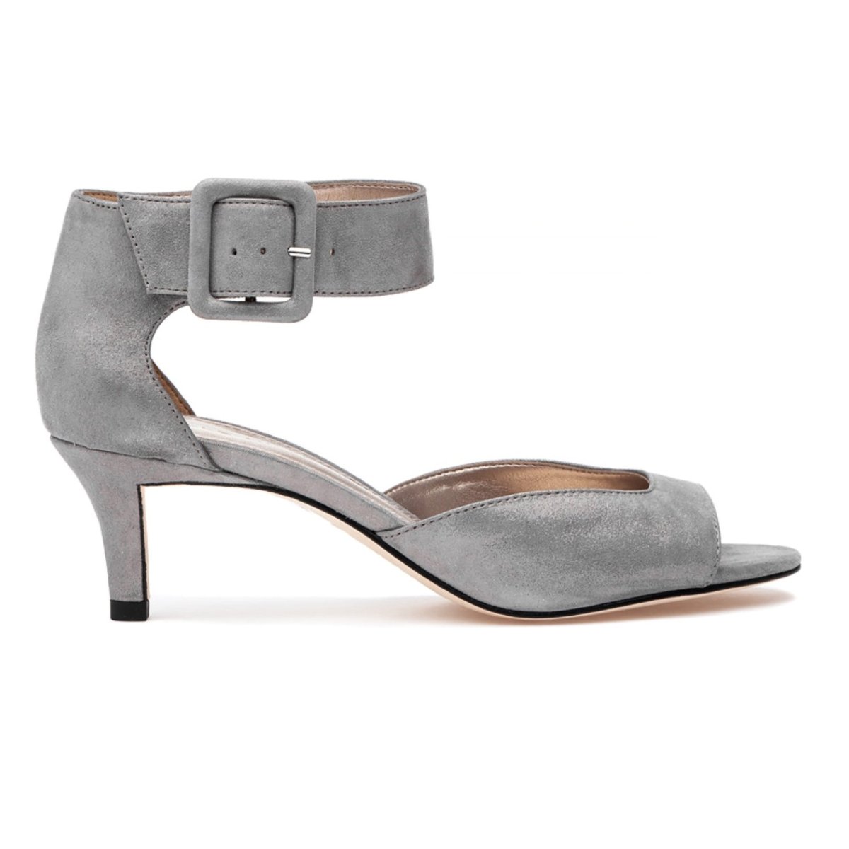 pewter metallic dress sandals PEDRO