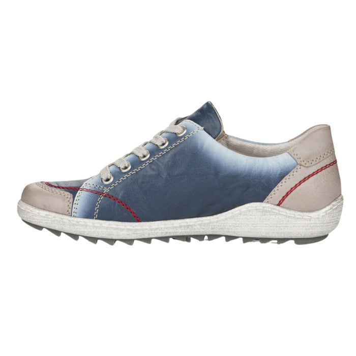 Rieker Women's R1427-12 Liv Ice/Azure/Rosso Leather - 9013908 - Tip Top Shoes of New York