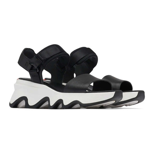 Sorel Women's Kinetic Y-Strap Black/Sea Salt - 5012735 - Tip Top Shoes of New York