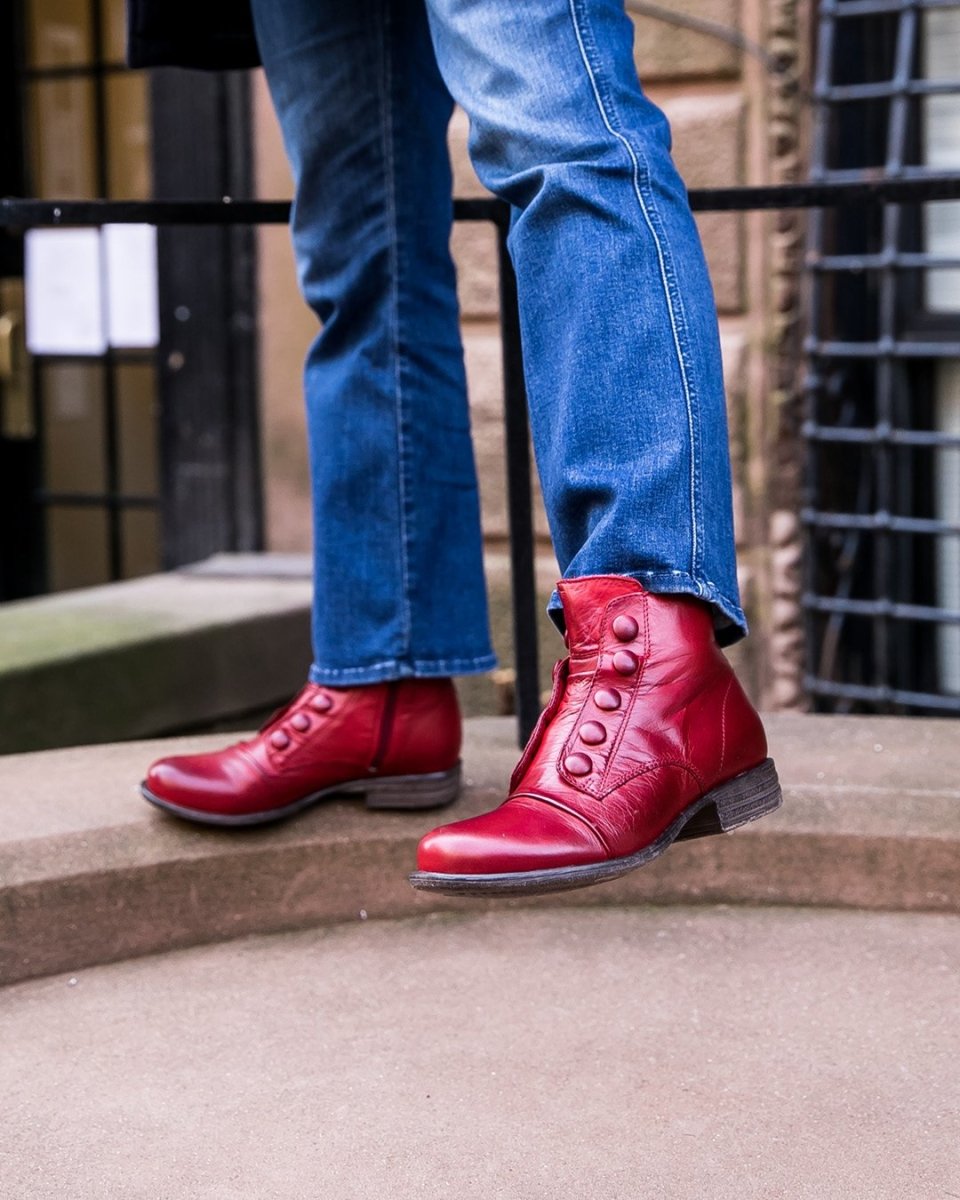 Miz Mooz Louise Red Leather - Tip Top Shoes of New York