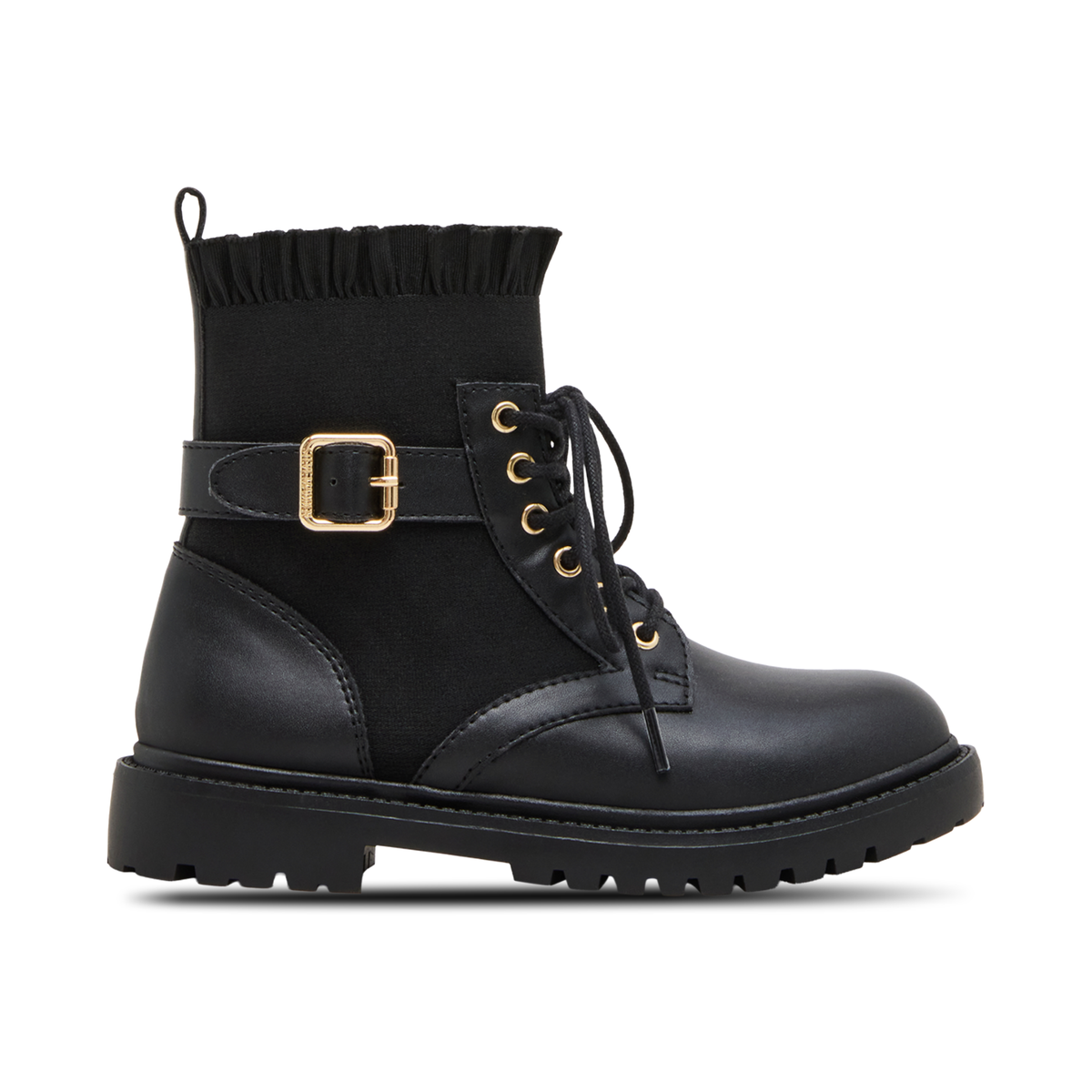 Steve Madden Girls JRuffle Black