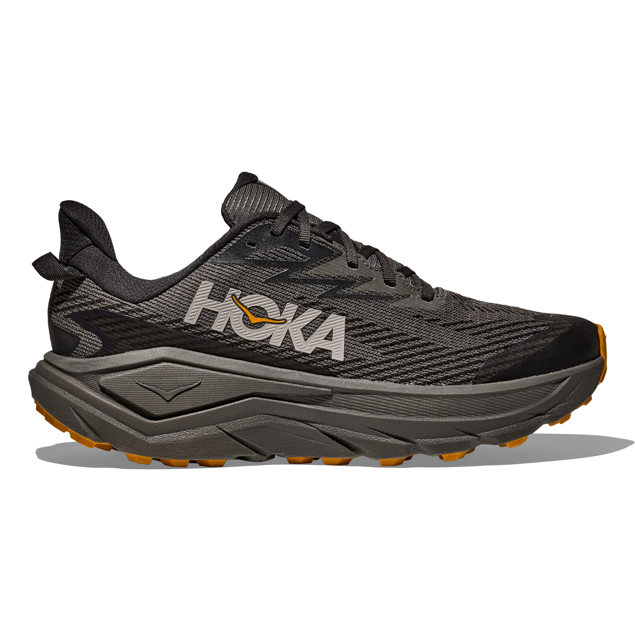 Hoka One One Men's Challenger 8 GTX Asphalt Grey/Varsity Yellow