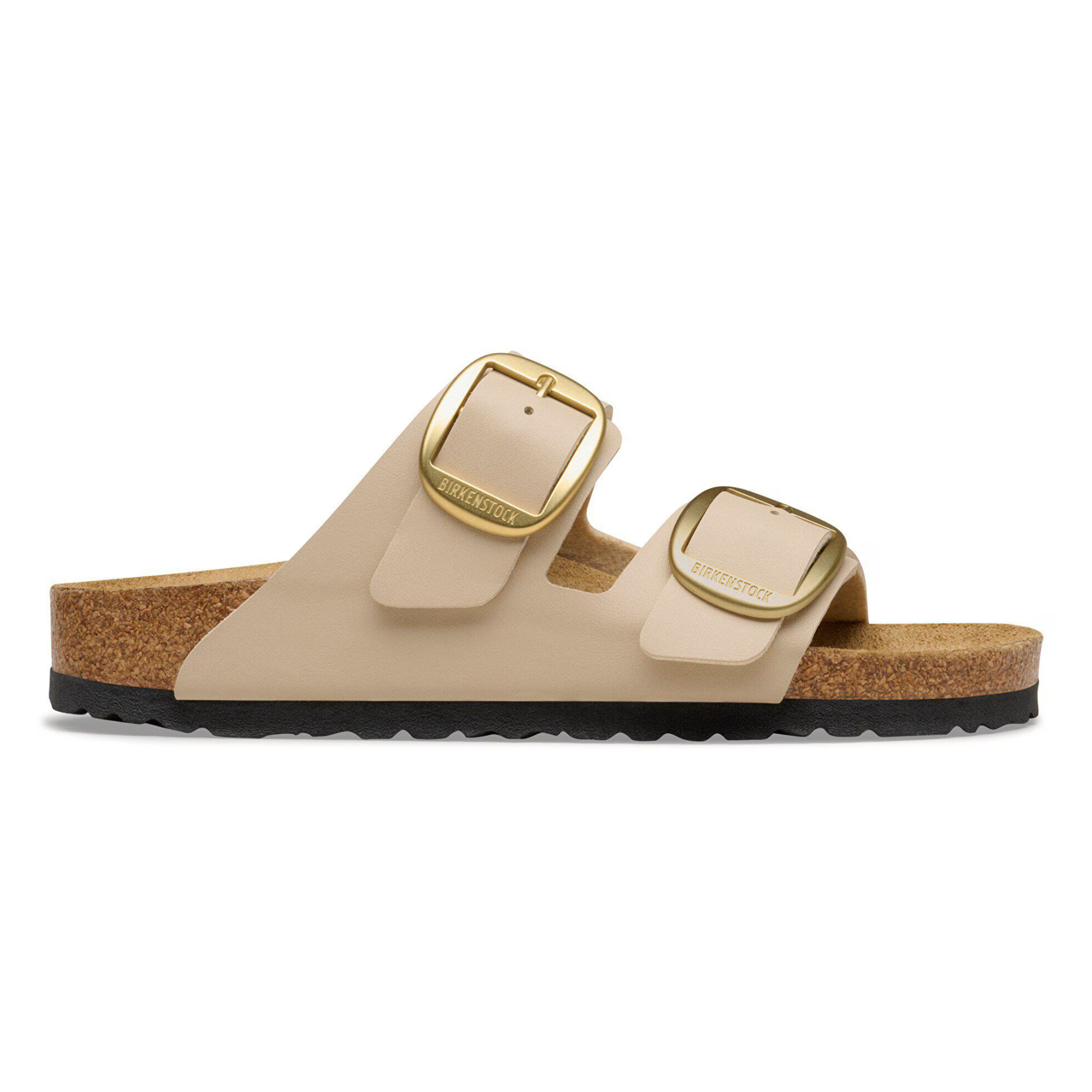 Birkenstock Women's Arizona Big Buckle Birko-Flor Sandcastle Leather