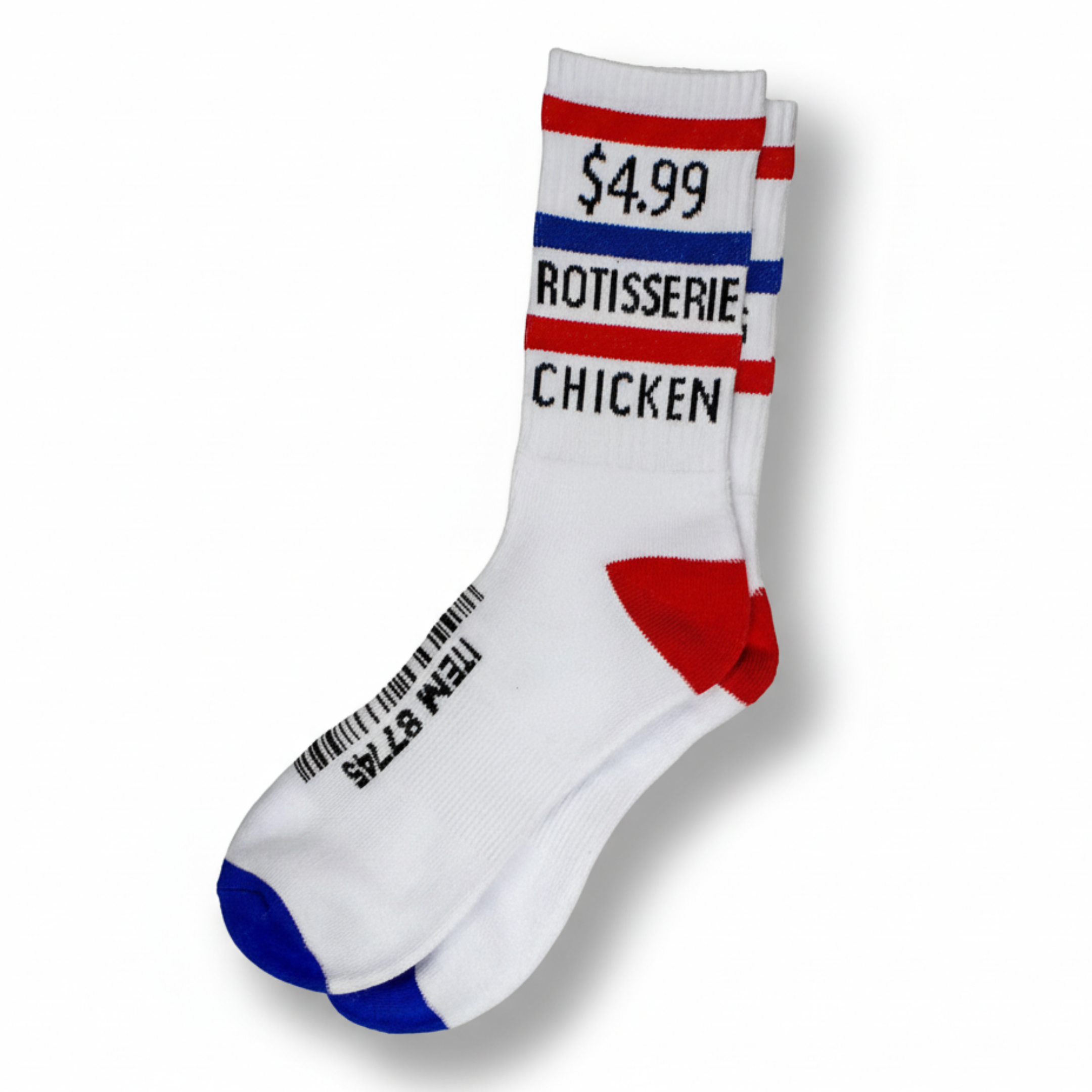 Old Jewish Men Men's Costco Socks White/Red/Blue