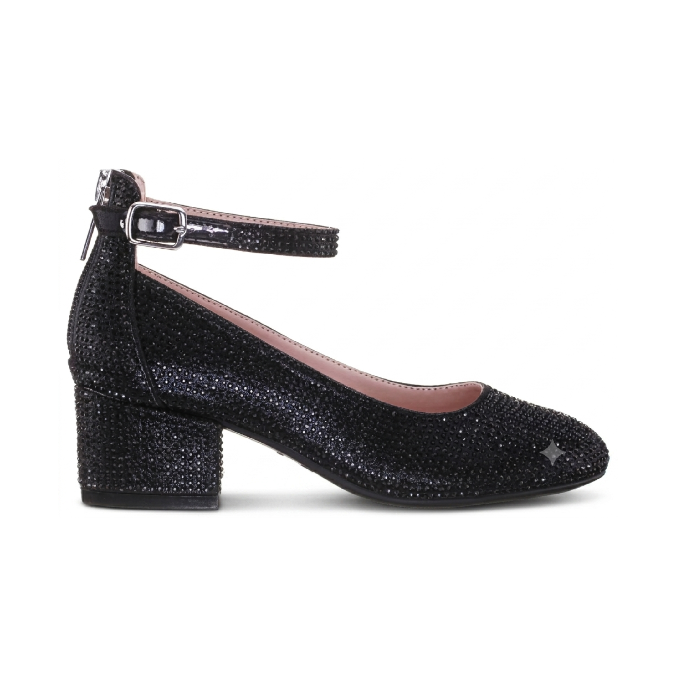 Nina Girls Lennie 2 Black Rhinestones