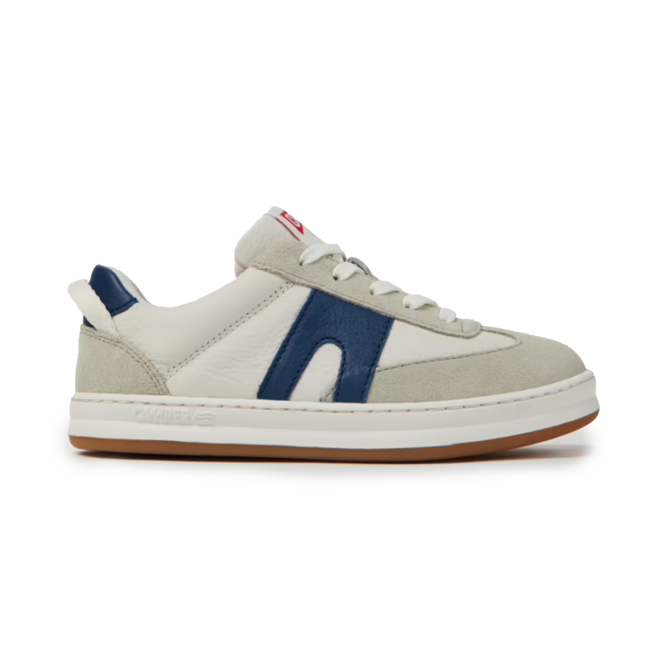 Camper Boys Runner White/Blue Nubuck