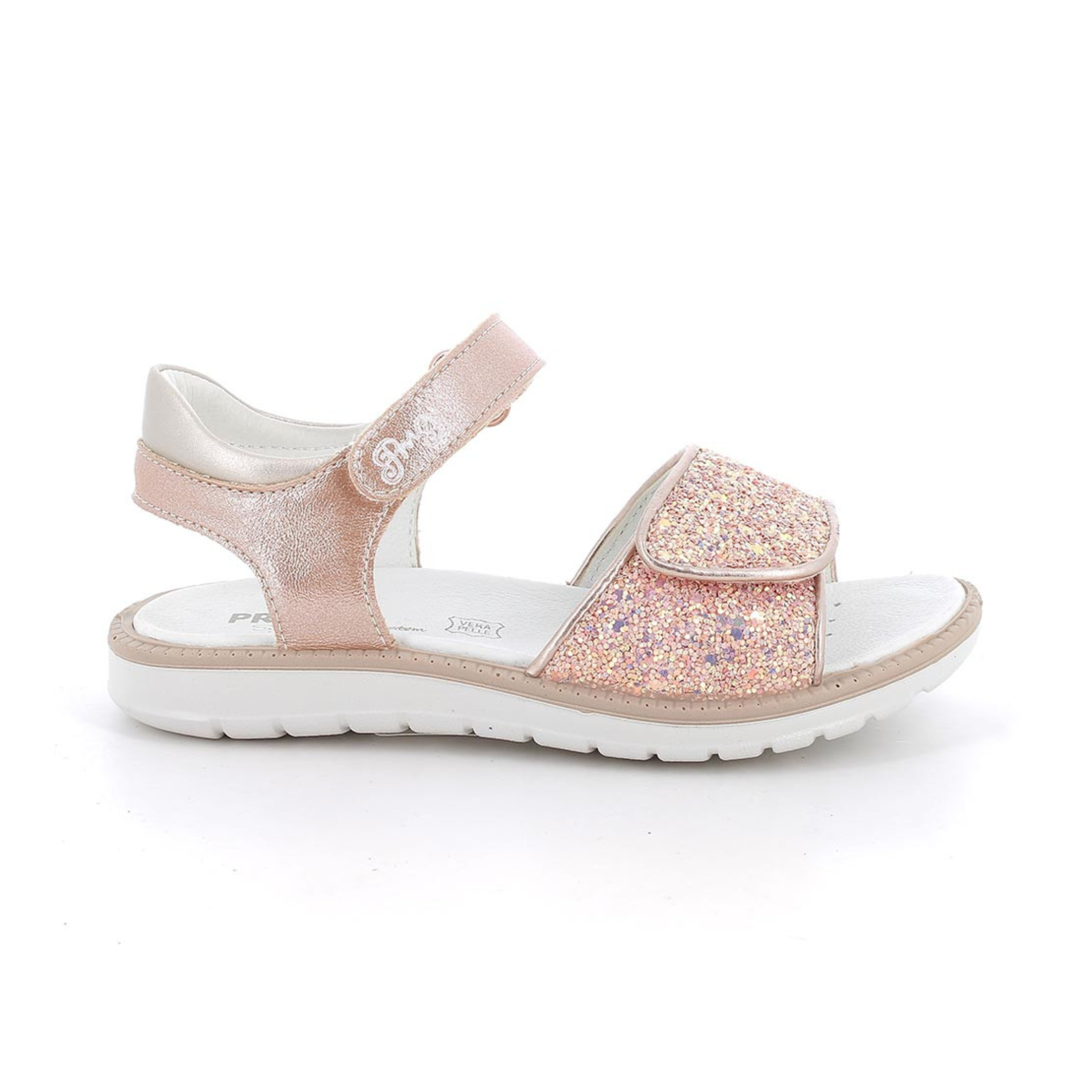 Primigi Girls (Sizes 31-34) Beige/Pink Glitter