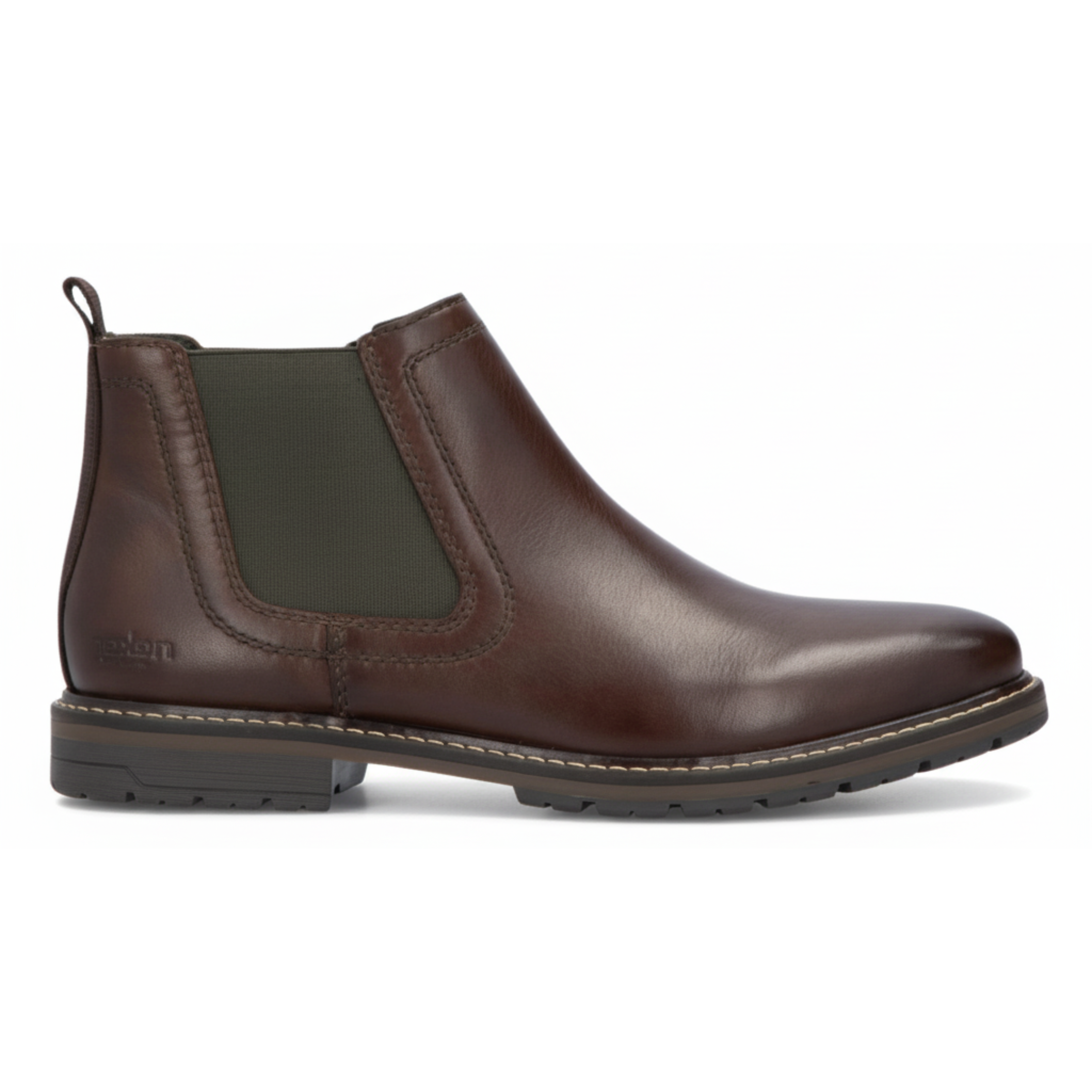 Rieker Men's 13757-25 Chelsea Nougat Brown Leather