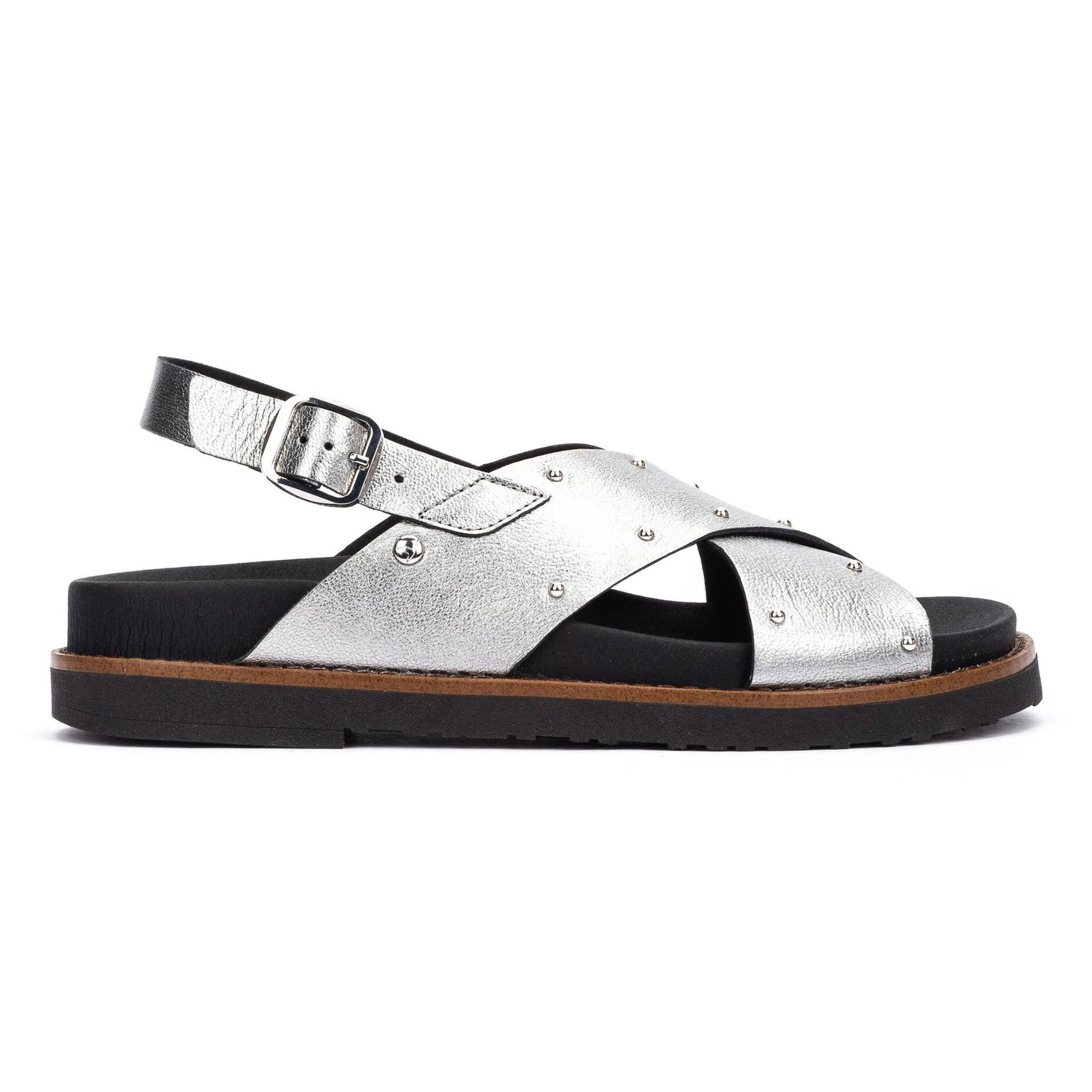 Pikolinos Women's Aitana Silver Lead Leather