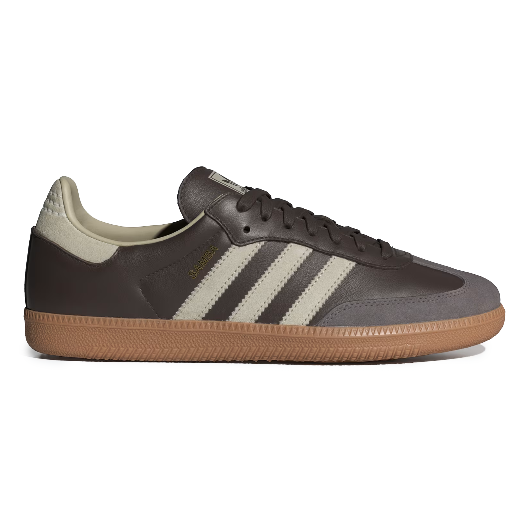 Adidas Men's Samba OG Brown/Putty Grey/Gold Metallic