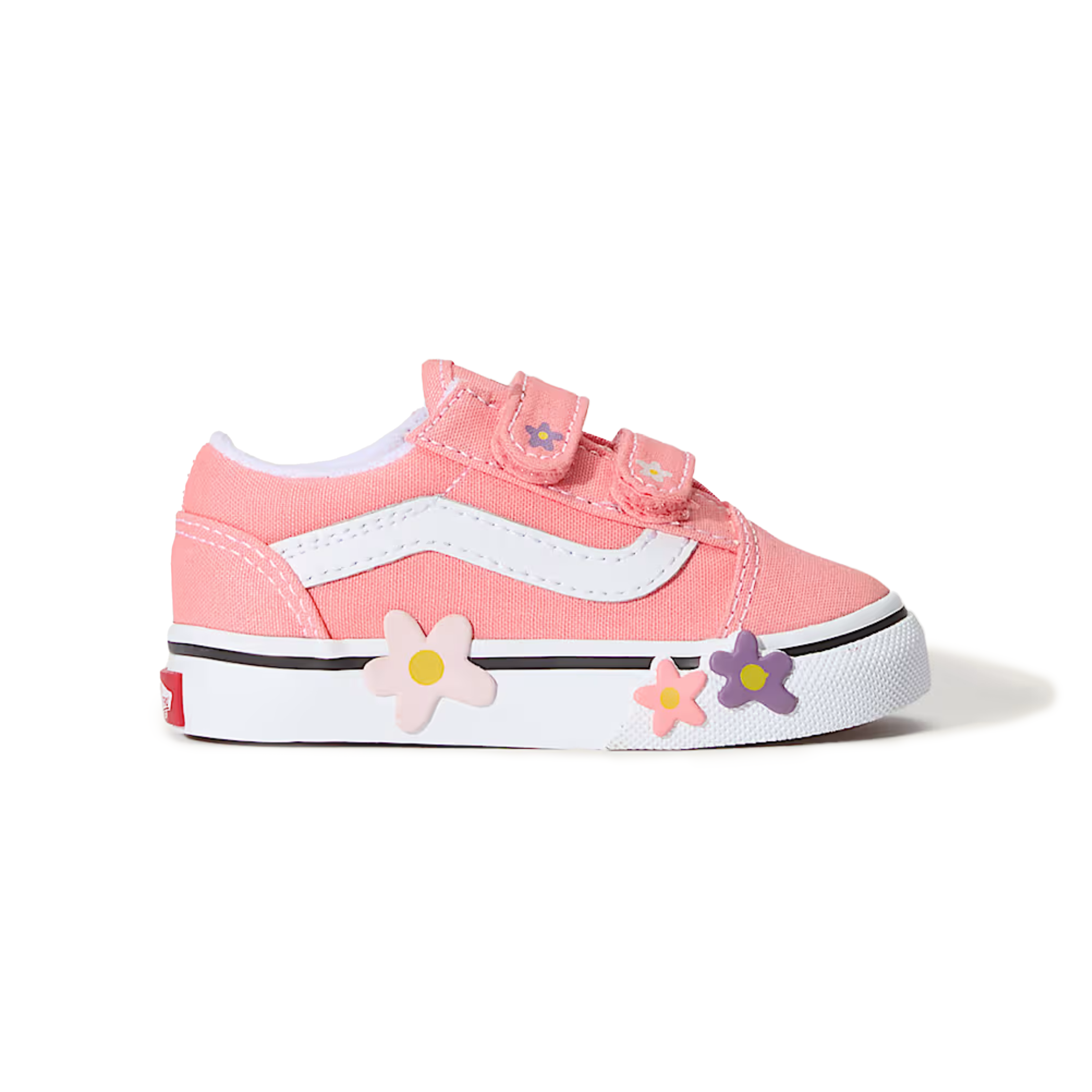 Vans Toddlers Old Skool V Pink Flowers