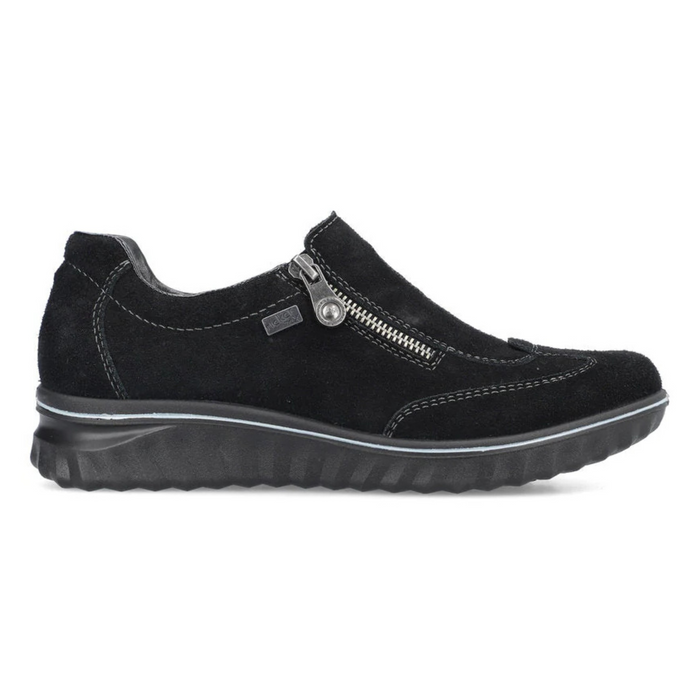 Rieker Women's 59071-00 Eugenia Black Nubuck Waterproof