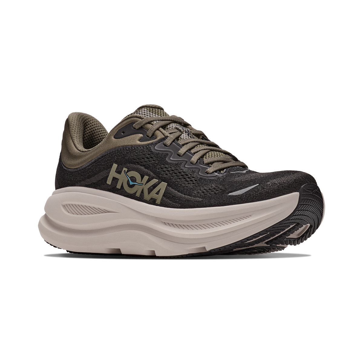 Hoka One One Men's Bondi 9 Black/River Rock