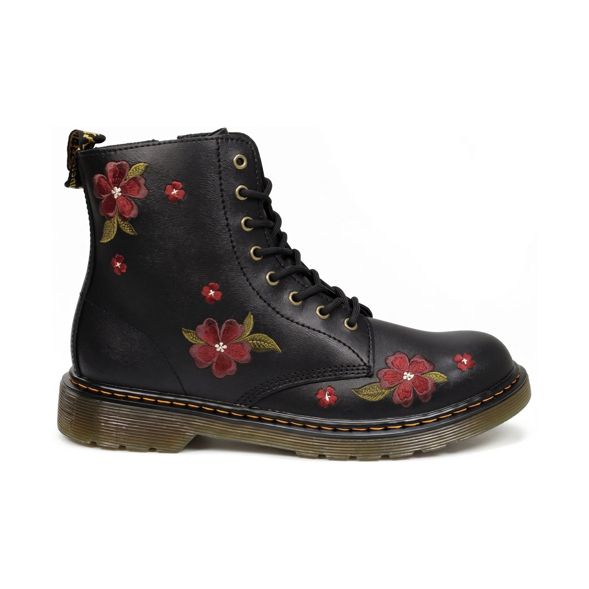 Dr. Martens Kids 1460 Pascal Black Autumn Floral Leather