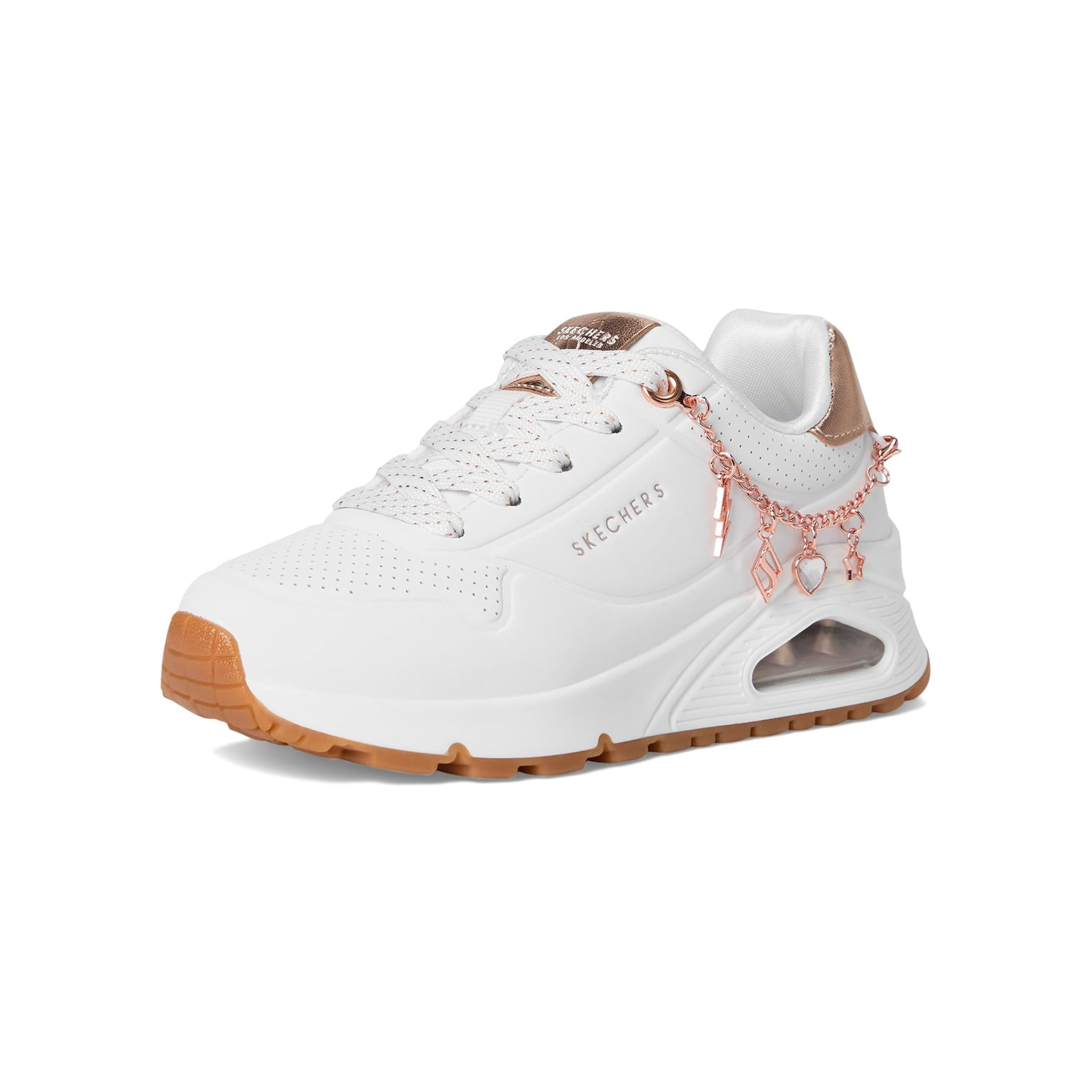 Skechers Girls (Preschool) 310343LWTRG UNO Gen1 - She's Charming White/Rosegold