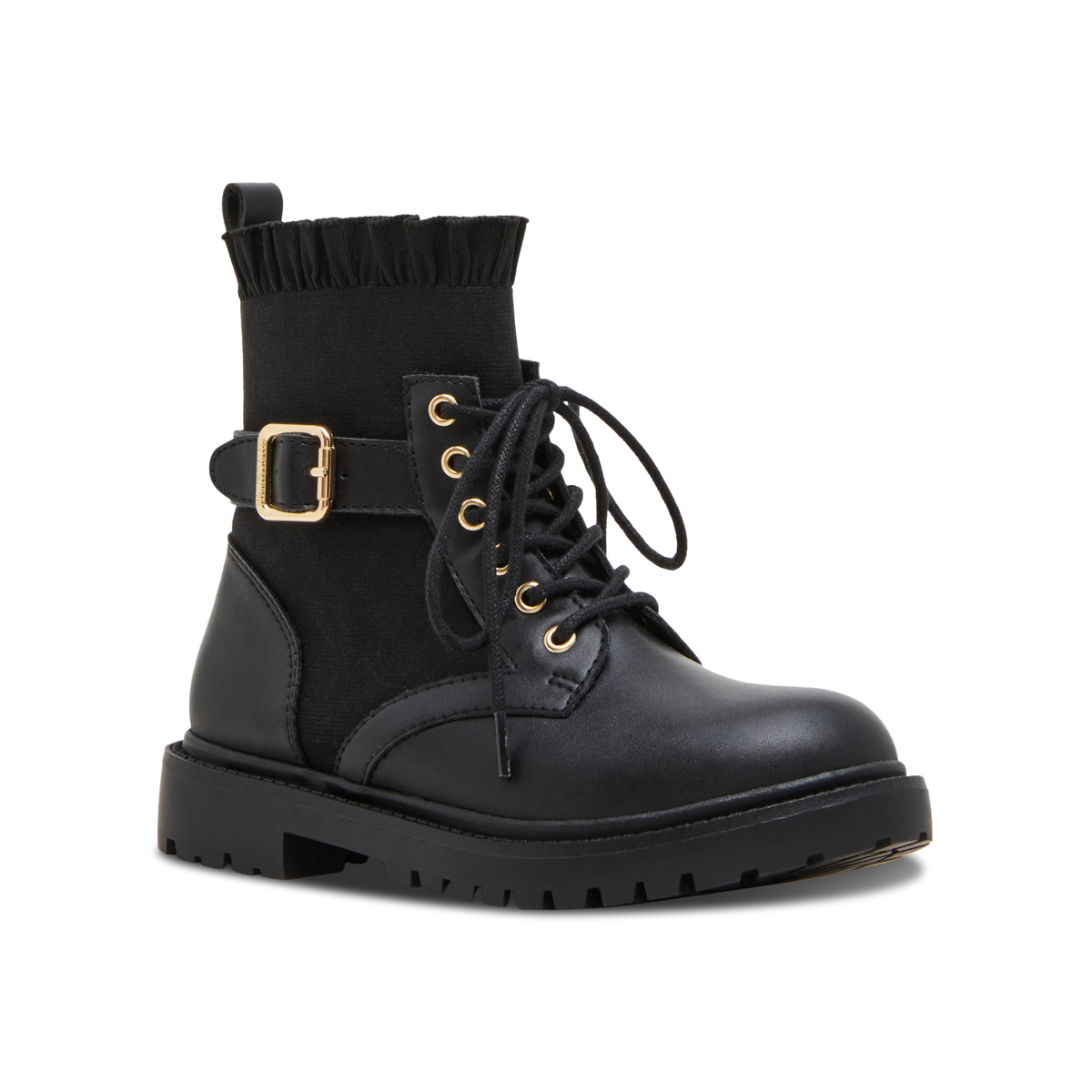 Steve Madden Girls JRuffle Black