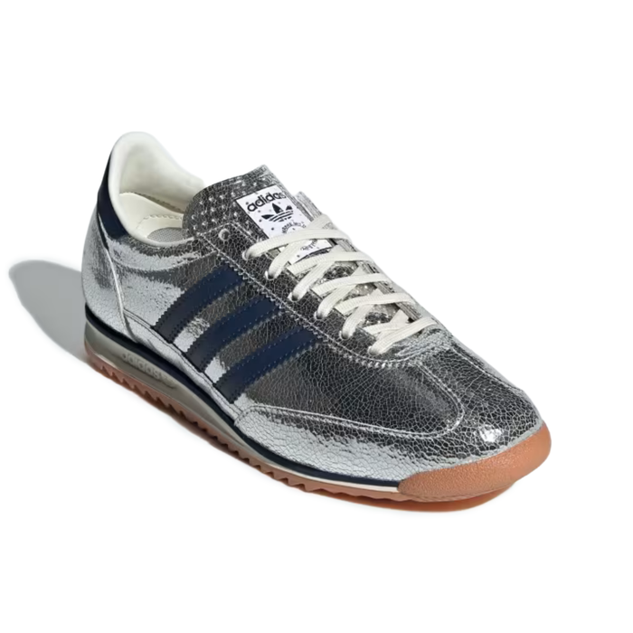 Adidas Women's SL 72 OG Silver Metallic/Collegiate Navy/Off White