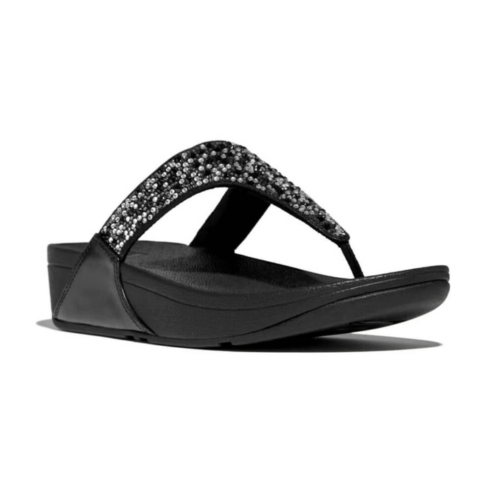 FitFlop Women's Lulu Crystal Mix Black