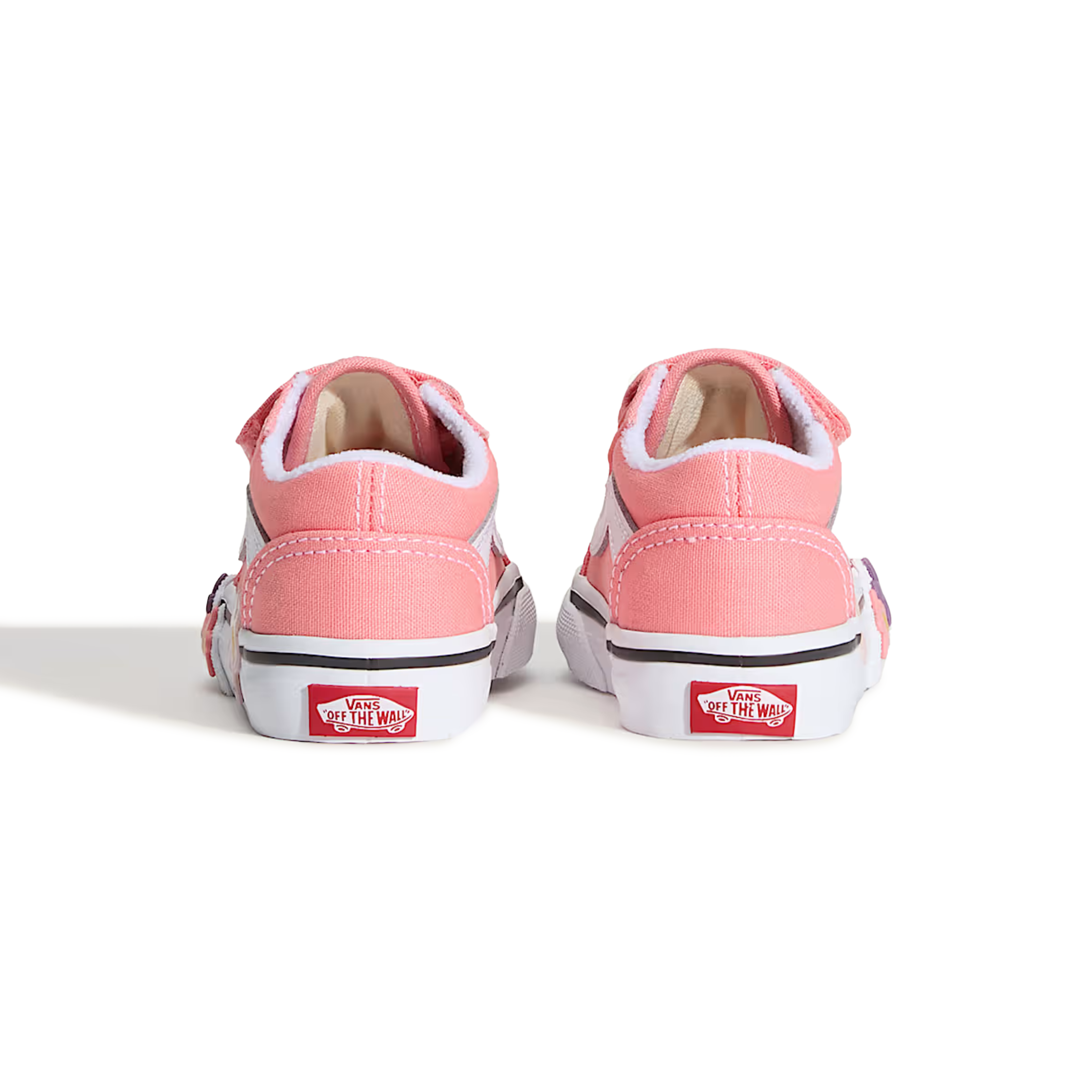 Vans Toddlers Old Skool V Pink Flowers