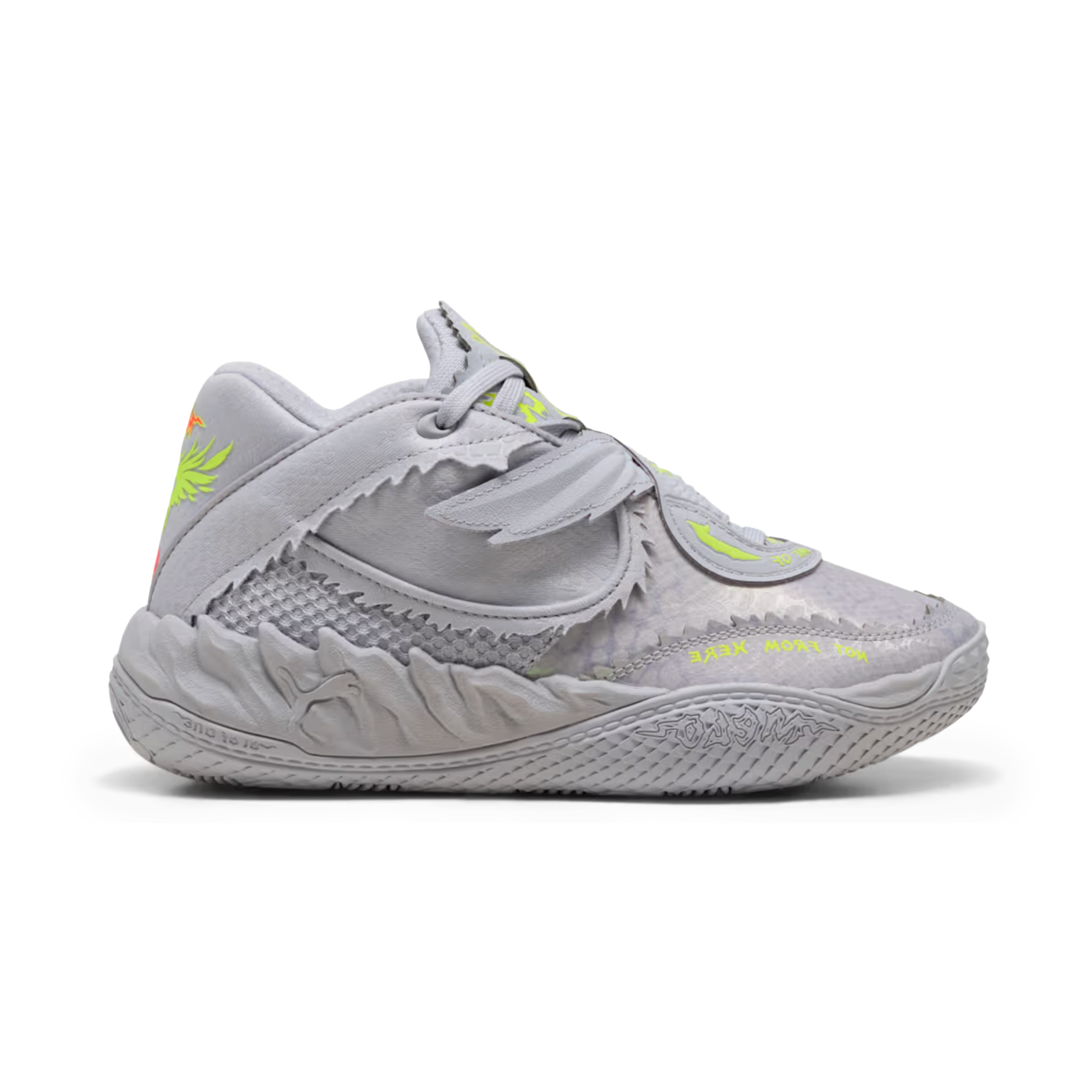 Puma x LaMelo Ball Boys (Grade School) MB.05 Metallic Shine Vibrant Silver/Yellow Alert/Glowing Red