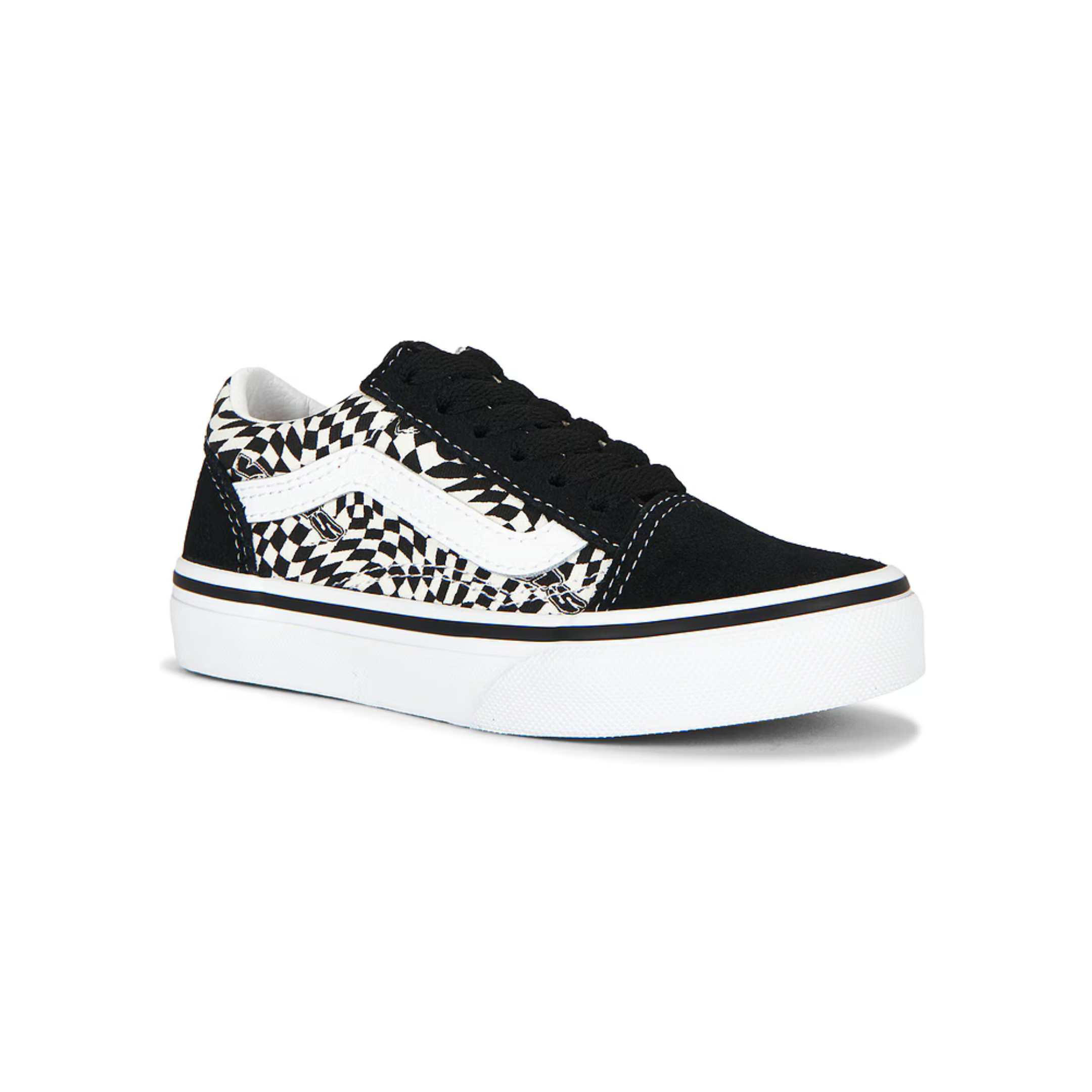 Vans Kids (Preschool) Old Skool Warp Black/Marshmallow