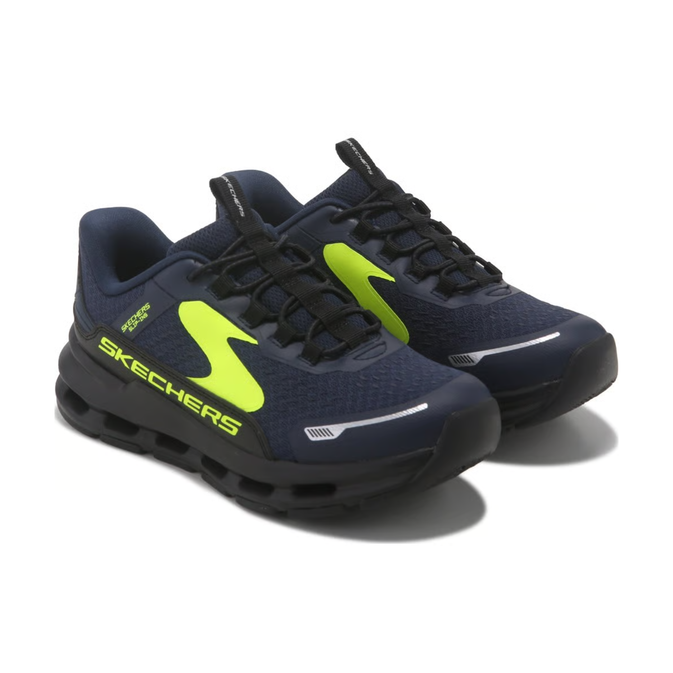 Skechers Boys (Preschool) 404203LNVBK Slip-ins: Glide-Step Plus - Vista-Lane Navy/Black/Lime