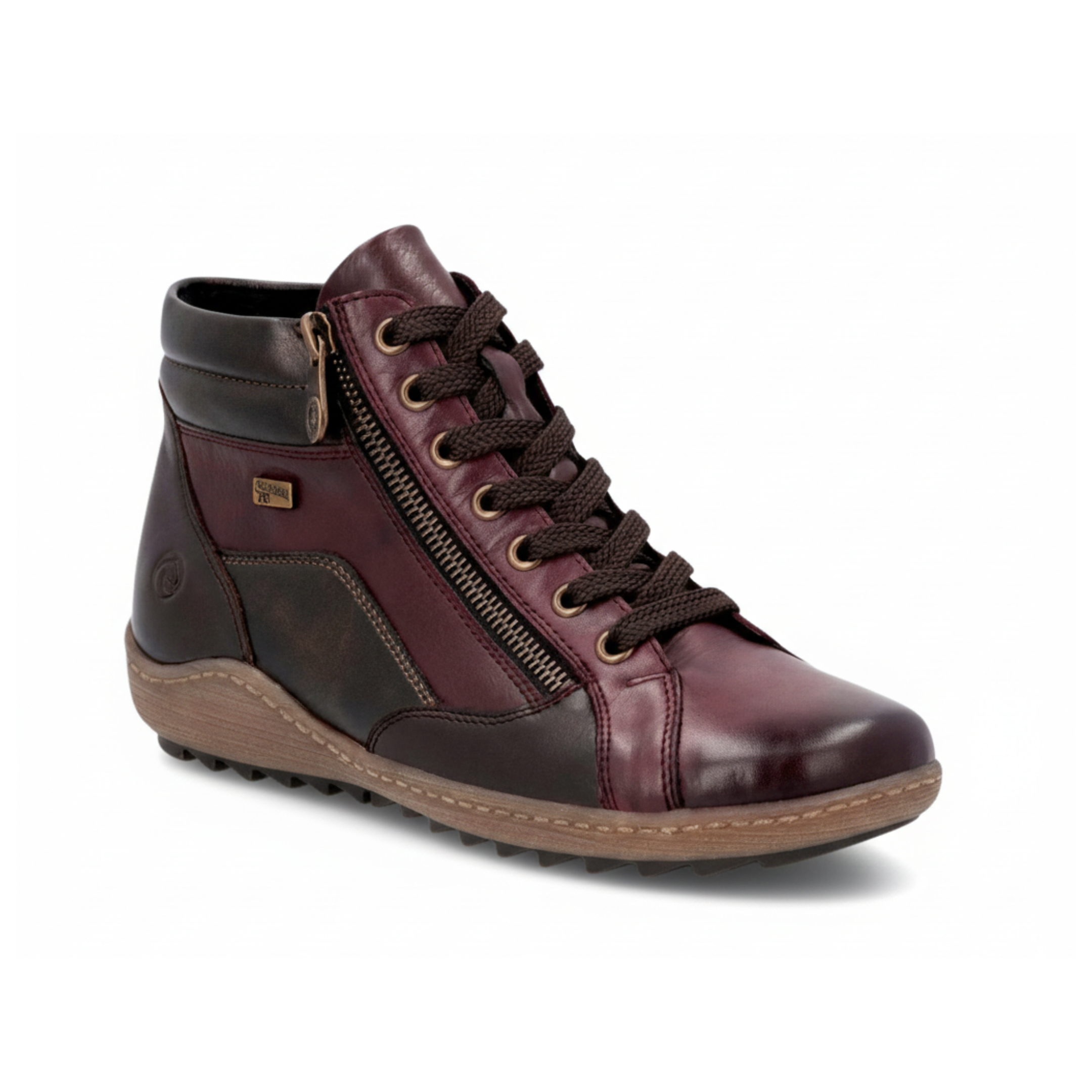 Rieker Women's R1458-35 Wine/Antique Leather
