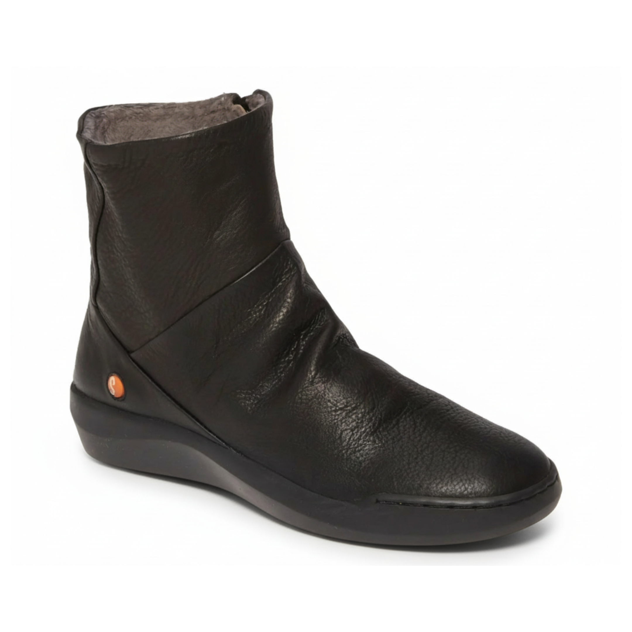 Softinos by Bos & Co Women's Bler550SOF Black Smooth Leather