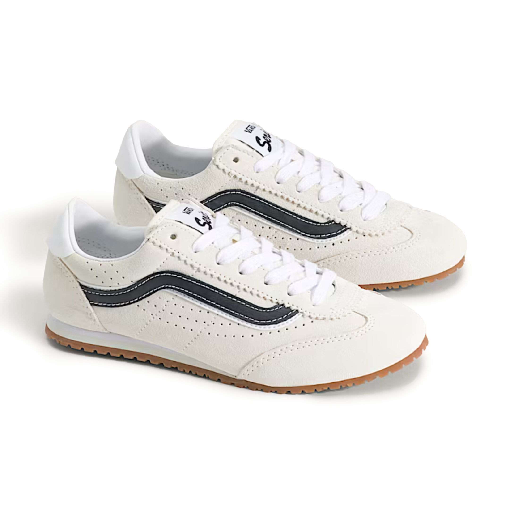 Vans Kids (Grade School) Super Lowpro Marshmallow White/Navy