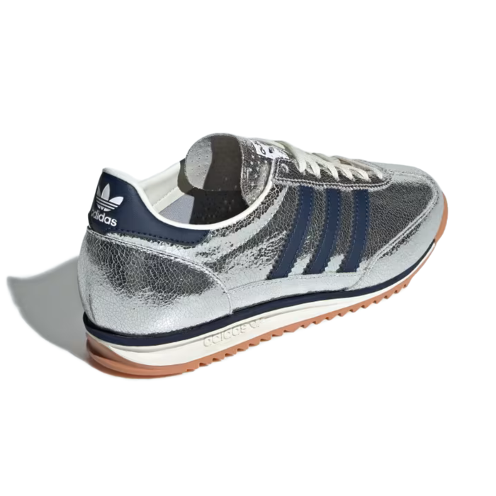 Adidas Women's SL 72 OG Silver Metallic/Collegiate Navy/Off White