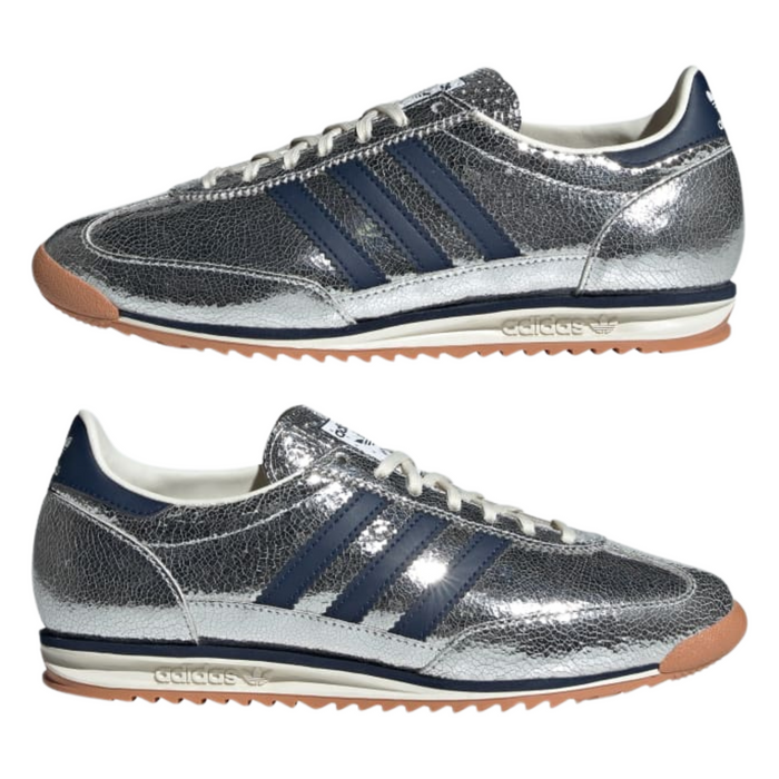 Adidas Women's SL 72 OG Silver Metallic/Collegiate Navy/Off White