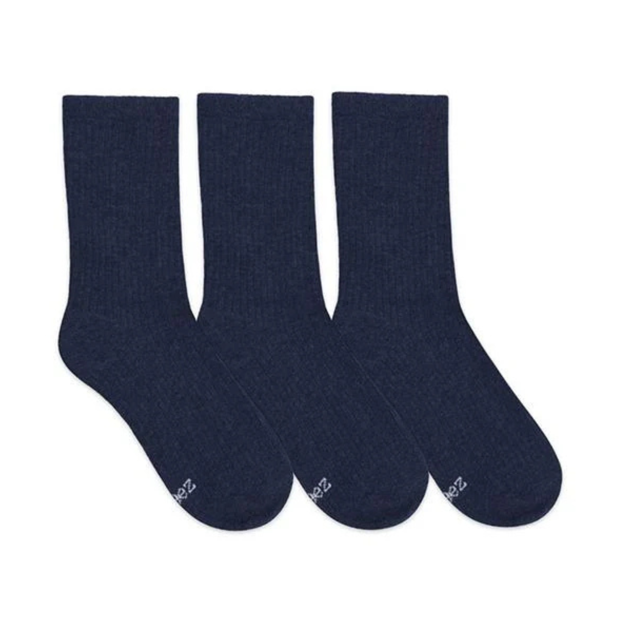 Robeez Kids Maxwell Crew Socks 3-Pack Navy