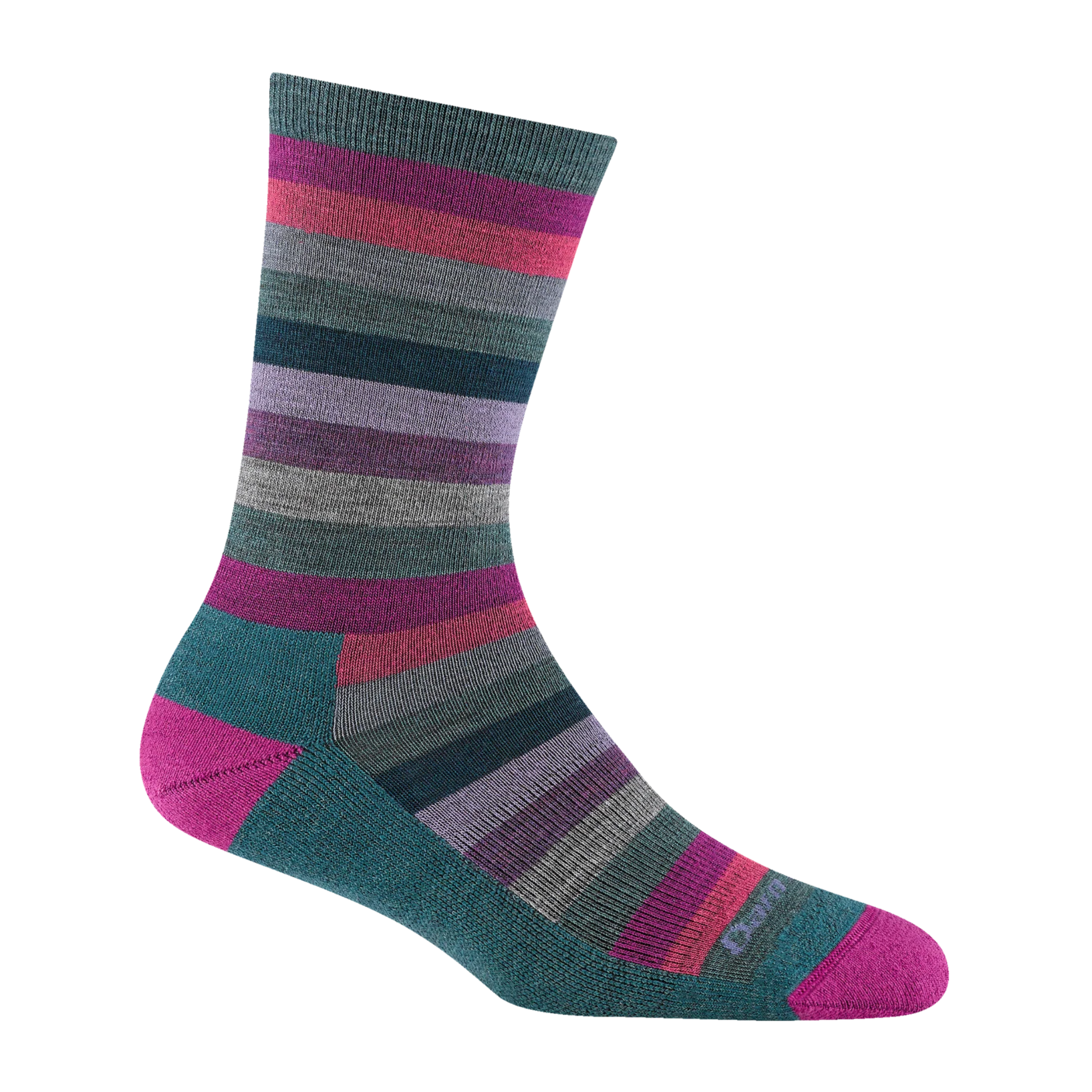 Darn Tough Women's Mystic Stripe Crew Lightweight Socks Spruce